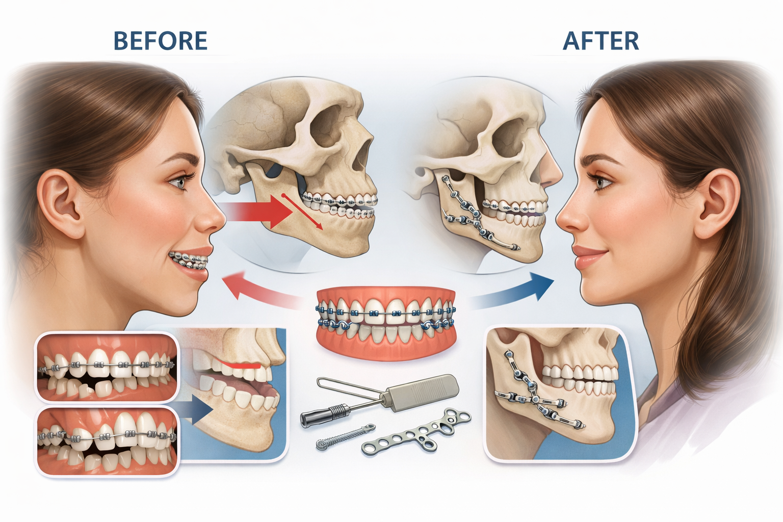 Pre-Surgical Orthodontics for Jaw Surgery